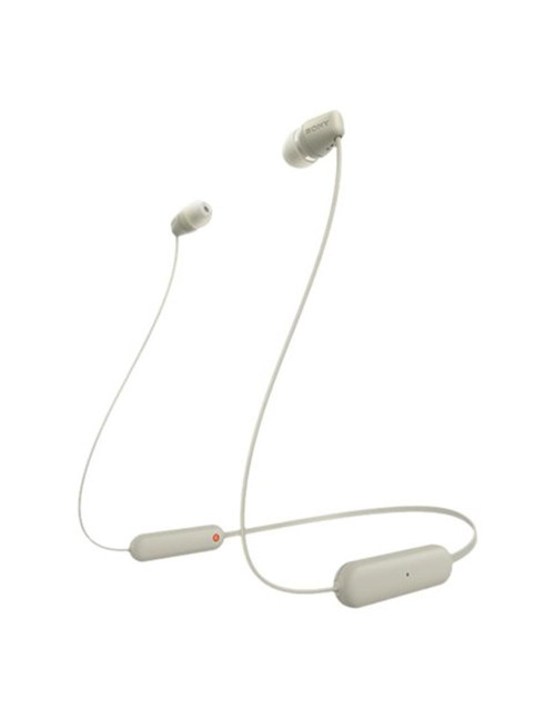 Auriculares sony wi - c100 inalambrico beige