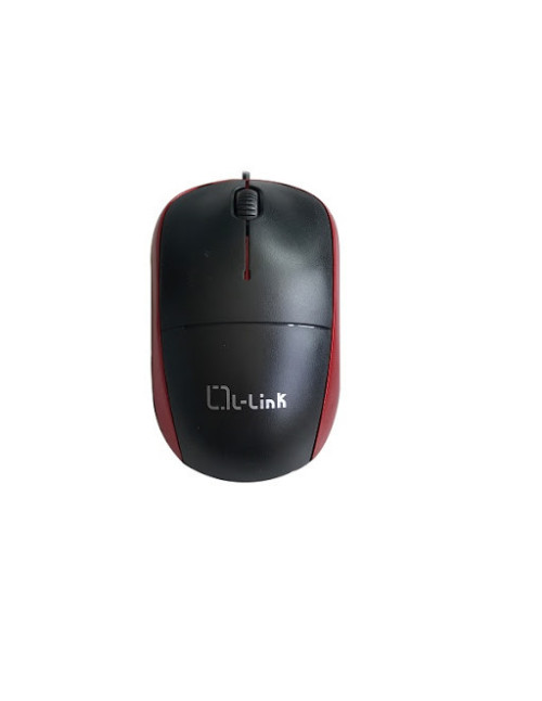 Raton optico usb l - link negro rojo