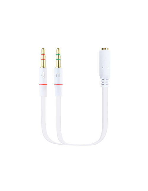 Cable audio 1xjack - 3.5 a 2xjack - 3.5 nanocable