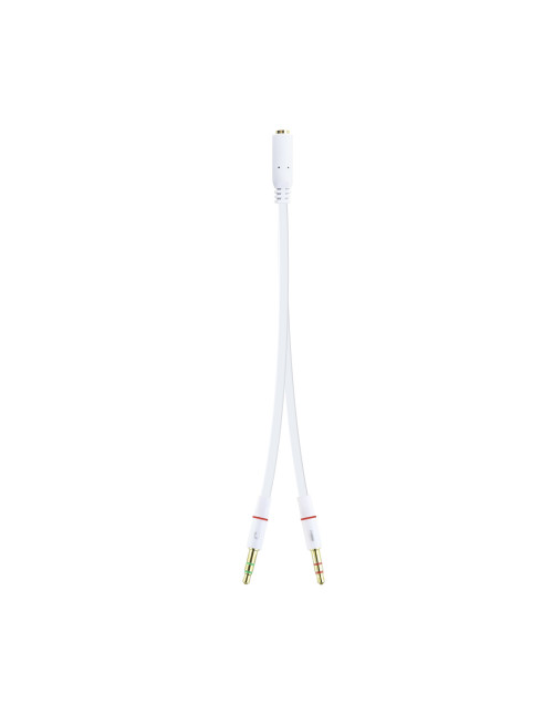 Cable audio 1xjack - 3.5 a 2xjack - 3.5 nanocable