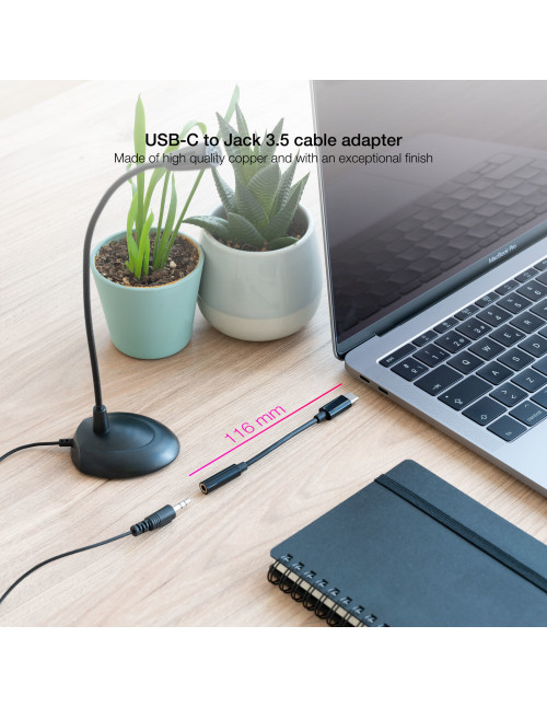 Cable adaptador usb c a jack