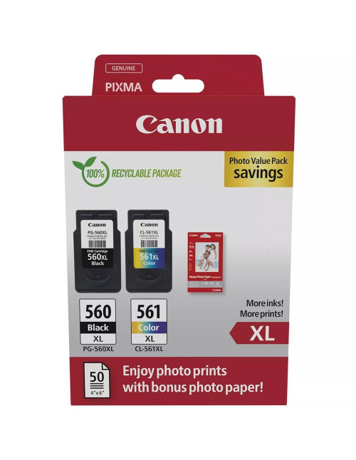 Multipack canon pg - 560xl negro cl - 561xl multicolor