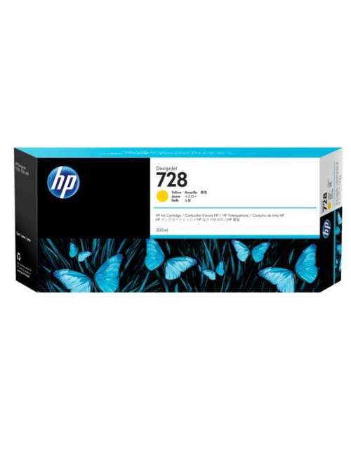 Cartucho tinta hp 728 300ml amarillo