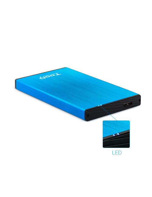 Caja externa tooq tqe - 2527bl hdd 2.5 pulgadas