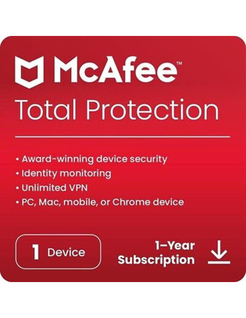 Antivirus mcafee total proteccion 1 dispositivo