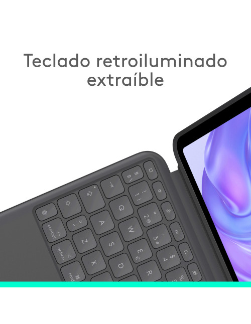 Funda logitech combo touch con teclado