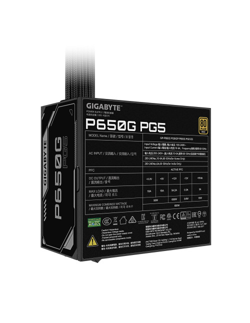 Fuente alimentacion gigabyte gp - p650g pg5 gaming
