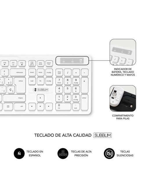 Teclado + raton subblim subkbc - cssw11 inalambrico
