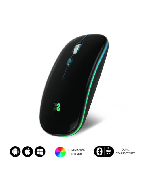 Raton inalambrico subblim submo - ldflat1 negro