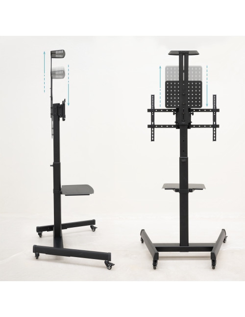 Soporte suelo ruedas tooq rotacion 90°