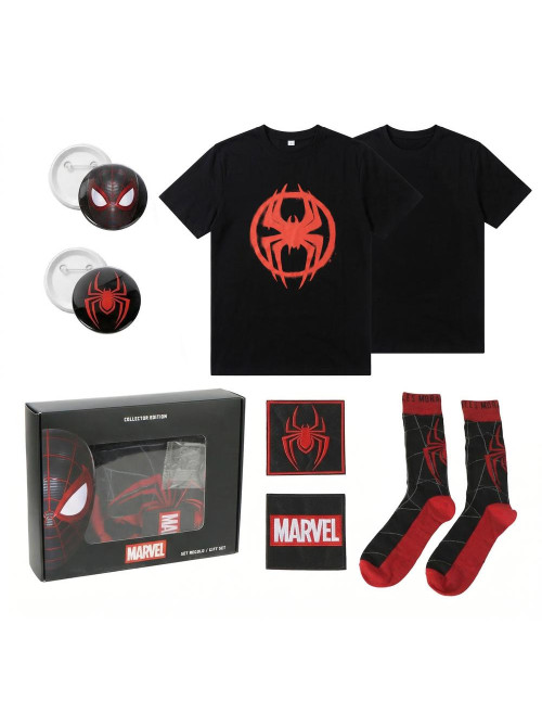 Camiseta corta single jersey set spiderman