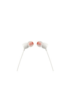 Auriculares intrauditivos jbl t110 white pure