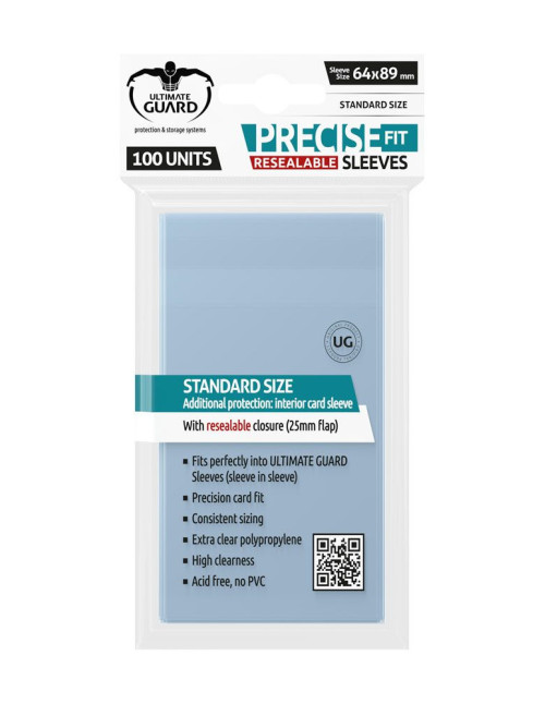 Fundas transparentes cartas ultimate guard precise - fit