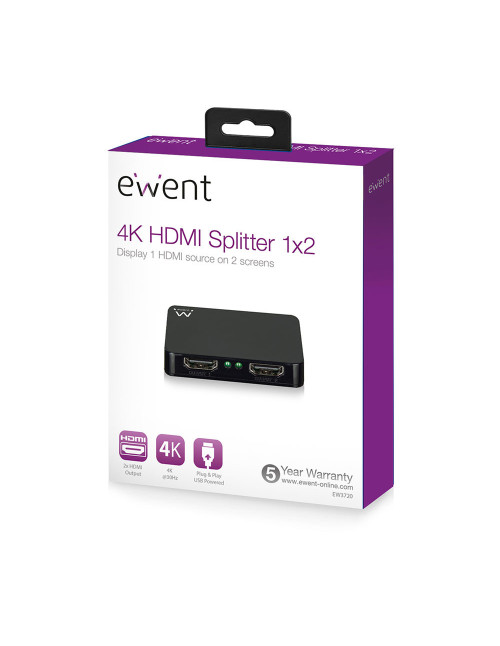 Splitter 4k hdmi 1 x 2