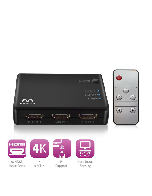 Switch hdmi ewent ew3730 4k 3