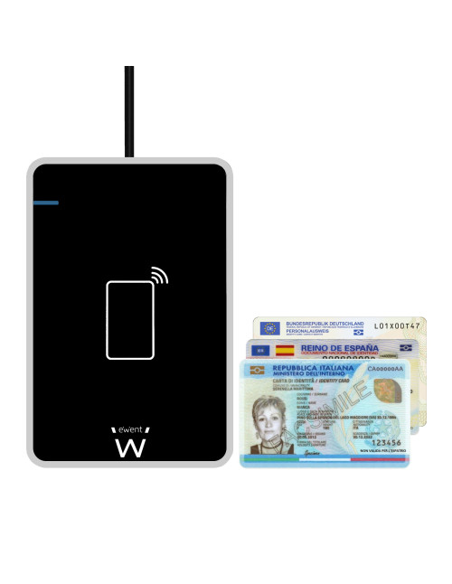 Lector tarjetas inteligentes y dni ewent
