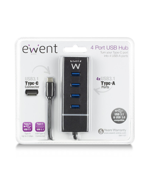 Hub ewent 4 puertos usb 3.2