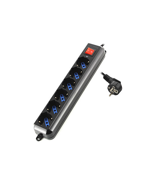 Regleta ewent 6 tomas shucko interruptor