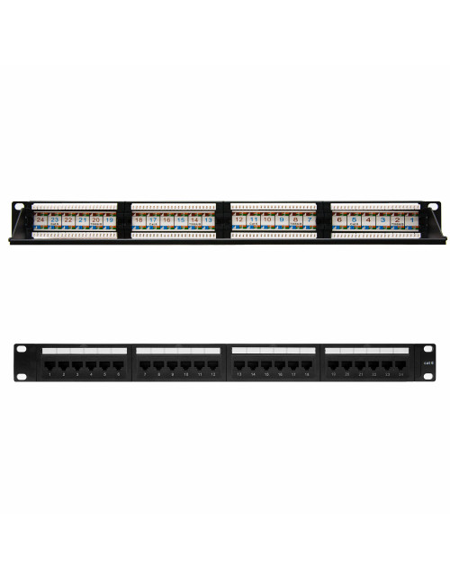 Panel parcheo nanocable 24 puertos rj45