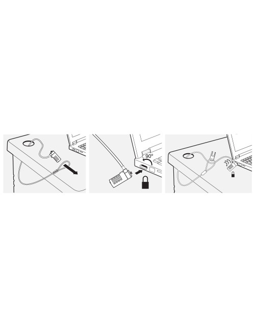 Cable seguridad ewent portatil kesington combinacion