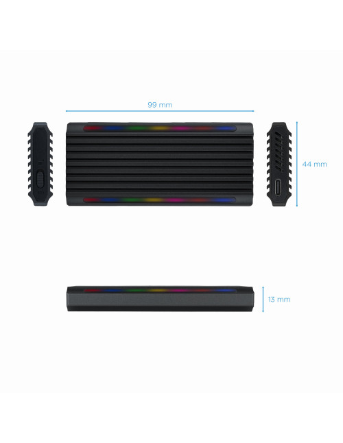 Caja externa tooq tqe - 2222b shinobi ssd