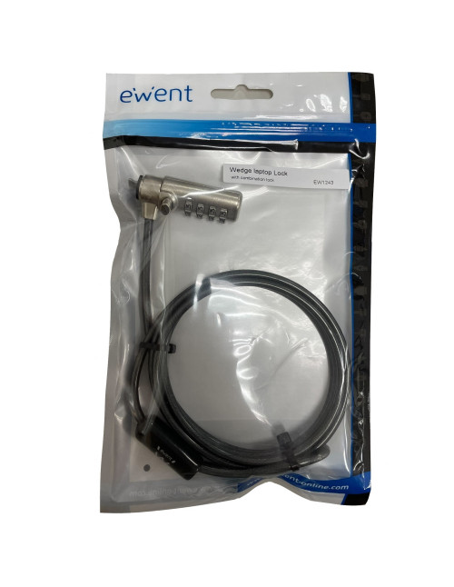 Cable seguridad con candado ewent ew1243