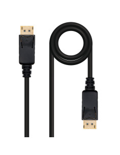 Cable displayport nanocable 2m macho - macho negro