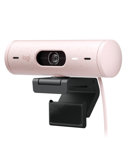 Webcam logitech brio 500 rosa full