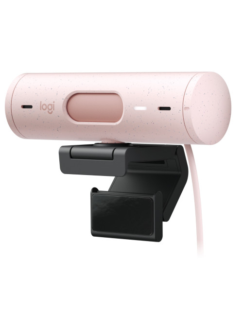 Webcam logitech brio 500 rosa full