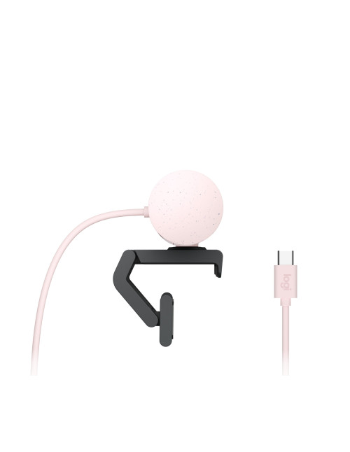 Webcam logitech brio 500 rosa full
