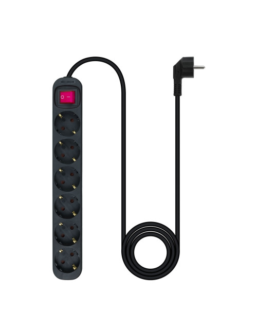 Regleta 6 tomas 1.4m nanocable con