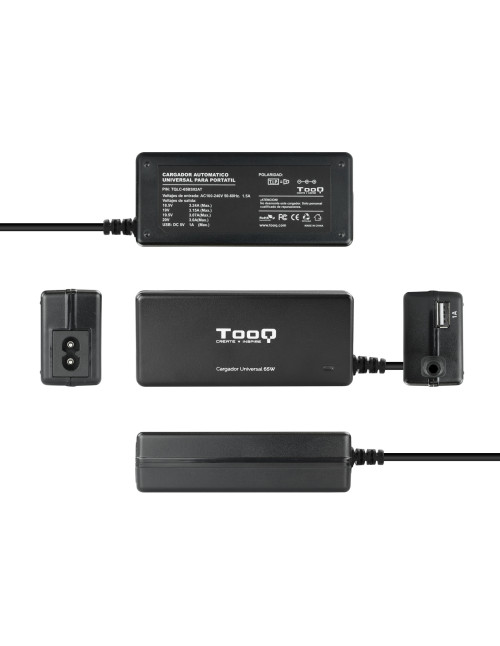 Cargador portatil universal tooq tqlc - 65bs02at 65w