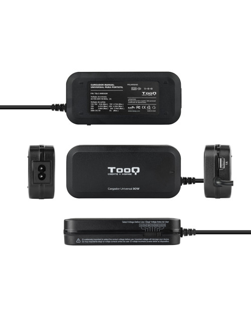 Cargador portatil universal tooq tqlc - 90bs02m 90w