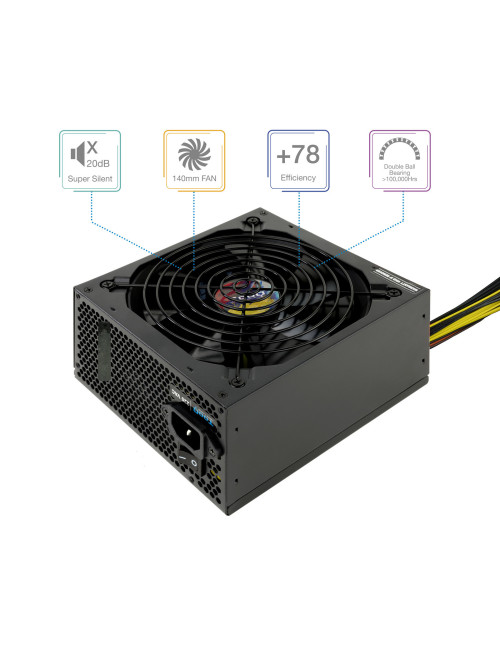 Fuente alimentacion tooq tqapolo - 600sp atx 600w