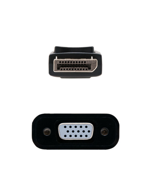 Adaptador displayport a svga nanocable macho - hembra
