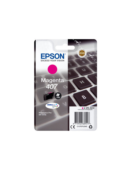 Cartucho tinta epson 407 magenta