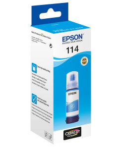 Botella tinta epson ecotank 114 cyan