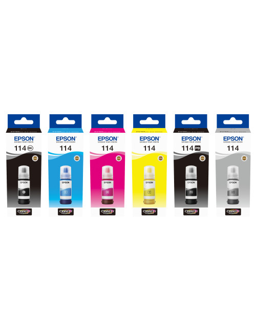 Botella tinta epson ecotank 114 negro