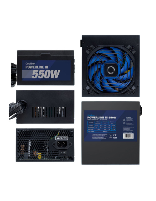 Fuente alimentacion coolbox atx 550w powerline