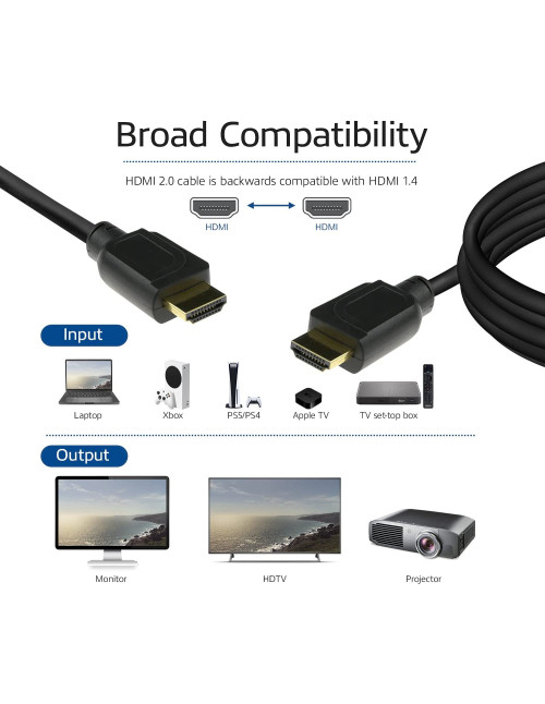 Cable hdmi 4k uhd act connectivity