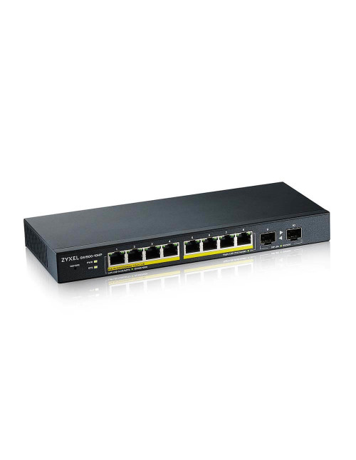 Switch 10 puertos zyxel gs1900 - 10hp - eu0102f 10