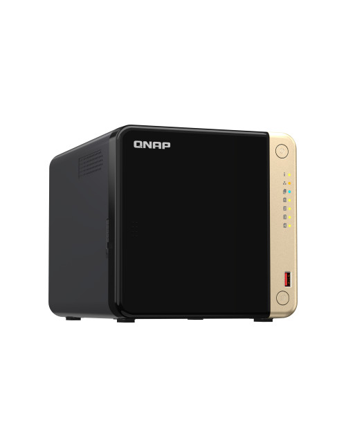 Servidor nas qnap ts - 464 - 8g 4xhdd - bay 2x2.5gbe