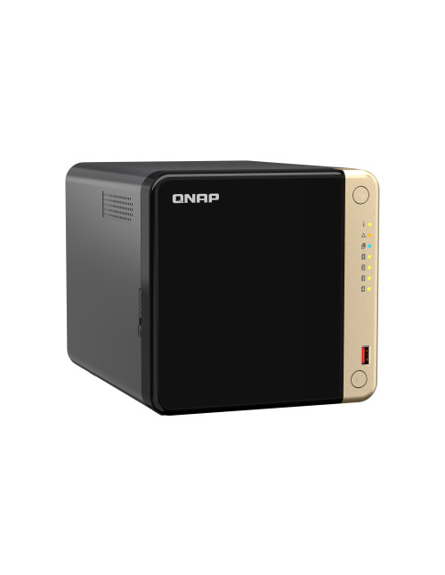 Servidor nas qnap ts - 464 - 8g 4xhdd - bay 2x2.5gbe
