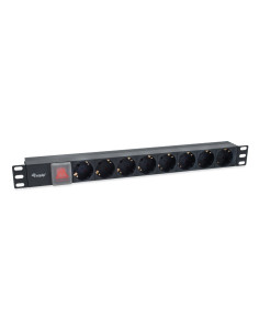Regleta equip rack 19 pulgadas 1u 8