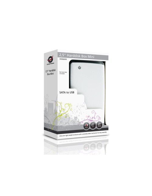 Caja externa conceptronic usb 2.0 hdd