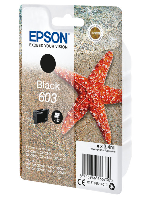 Cartucho tinta epson c13t03u14010 singlepack negro
