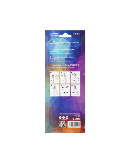 Nanocable tenaza crimpadora conectores rj45