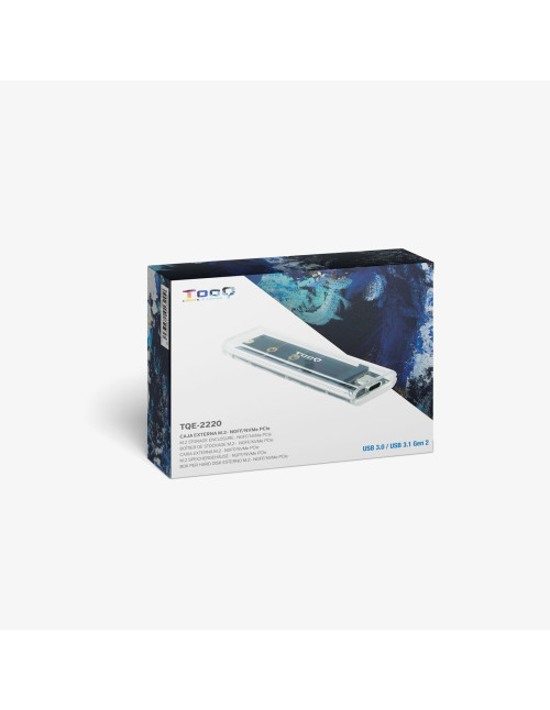 Caja externa tooq ssd m.2 ngff - nvme