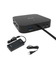 Docking station con adaptador corriente universal