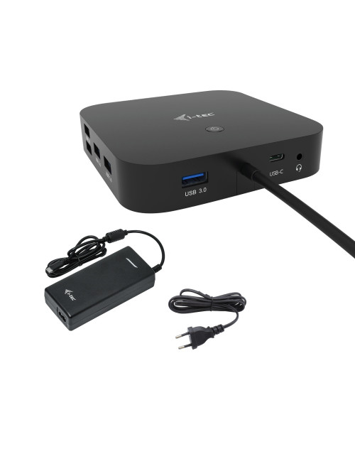 Docking station con adaptador corriente universal